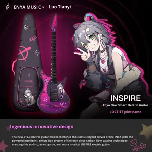 Guitarra Eléctrica Inteligente <span class=keywords><strong>Enya</strong></span> Inspire de Fibra de Carbono de 6 Cuerdas con Single/Dual Shake y Mástil, Lista para Enviar - Product Image 4