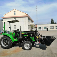 Tracteur agricole à roues 4x4 avec direction hydraulique, 50 chevaux, avec sortie hydraulique simple