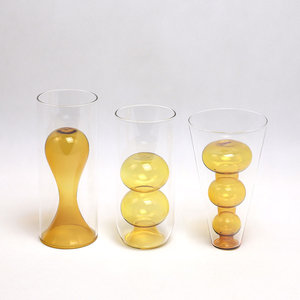 Verres à boire géométriques de haute qualité, <span class=keywords><strong>double</strong></span> <span class=keywords><strong>vitrage</strong></span>, verre à eau, décoration de table intérieure - Product Image 5
