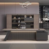 Elegante e moderno tavolo da ufficio dipinto di fascia alta con Set per sedie e tavoli da ufficio per manager, supervisori e presidenti