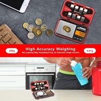 200g 0.01g Mini balances professionnelles de haute précision 0.001x50g balance de poche numérique balance bijoux balance de pesée