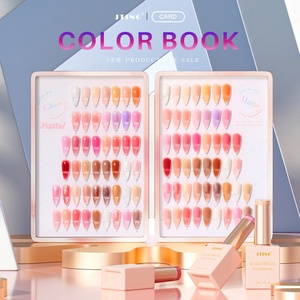 JTING Free Design 48colors Rubber Base Gel Polish Collection Set <b>Box</b> with Jade Nude pink Color <b>Book</b> OEM Gel Nail Polish Supplies - Product Image 3