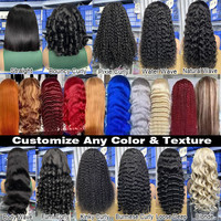 Perruque Frontale Sans Colle 13x6 HD en Cheveux Humains Vierges Bruts Vietnamiens Bouclés Birmans, 40 Pouces, Onde Corporelle, Cuticules Alignées