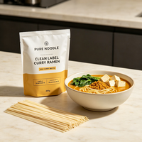 Hot Sale 200g Curry Flavor Instant Ramen Noodles Wholesale Asian Style Fried Ramen Bag OEM Halal