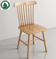 Grande quantité et chaise de salle à manger en bois massif moderne et bon marché pour bureau à domicile, hôtel, restaurant et salle à manger
