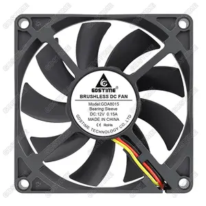 Gdstime GDA8015 Fan 80Mm DC 12V 3 PIN DC Kipas Pendingin Axial Printer 3D