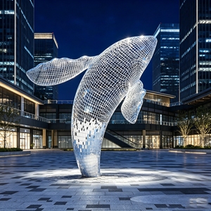 Sculpture de méduse en acier inoxydable de grande taille K479, résistante aux intempéries, statue en métal durable pour jardin de villa haut de gamme - Product Image 6