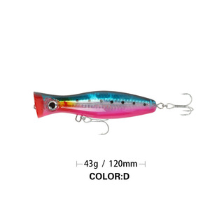 Señuelo de <span class=keywords><strong>Pesca</strong></span> Popper de 120 mm/43 g para Lanzamiento a Larga Distancia, Señuelo Flotante para <span class=keywords><strong>Pesca</strong></span> en Agua Dulce, Agua <span class=keywords><strong>Salada</strong></span> y Mar - Product Image 6
