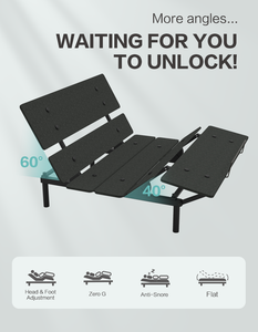 Base de Cama Ajustable Inteligente LOGICDATA de Instalación Rápida y Espacio Cero con Bloqueo para Niños - Product Image 6