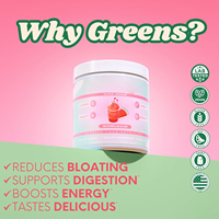 Poudre de légumes biologiques stimulant le système immunitaire Superfood Spiruline Chlorella Extrait de plantes pour la digestion Énergie Détox Pastèque Slush