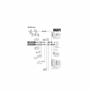 Modèle de contrôleur de vitesse pneumatique SMC AS2301FG-01-04S pièces pneumatiques - Product Image 1