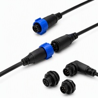 Connecteur circulaire étanche M19 à verrouillage par vis 90/180 degrés, prise de montage sur panneau pour connexion d'alimentation de capteur de robot AGV