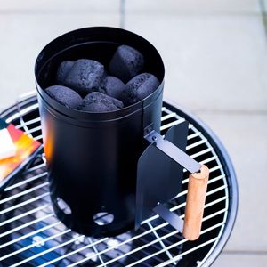 Allume-feu portable en métal <span class=keywords><strong>pour</strong></span> barbecue, grille galvanisée, poignée chromée, prix de gros, <span class=keywords><strong>pour</strong></span> le démarrage du feu en extérieur - Product Image 4