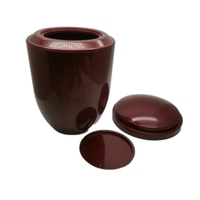 Pot d'ornement couleur rouge-de-vin, pour crème, en plastique ABS, 3,3l