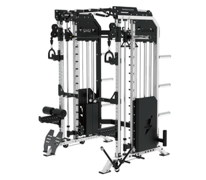 Macchina Multifunzione 3-in-2 Smith con Puleggia Posteriore Attrezzatura per Palestra e Fitness - Product Image 1