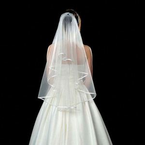 Velo de novia romántico de tul doble capa de 60-80 cm con cinta de encaje Mairun, el más vendido en EE. UU., para bodas y despedidas de soltera - Product Image 3