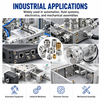 Insert métallique de précision usiné CNC sur mesure pour l'assemblage mécanique d'équipements industriels et les systèmes de connecteurs