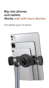 Support de sol stable L63 pour tablette, base lestée de 4,3 kg, rotation à 360°, hauteur réglable, pour iPad <span class=keywords><strong>Pro</strong></span> 12,9 et tablettes de 16 pouces - Product Image 2