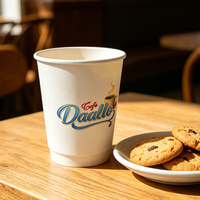 Gobelet en papier jetable, plusieurs tailles, qualité alimentaire, sans BPA, porte-gobelet, gobelet imprimé personnalisé pour café chaud, thé glacé, usage domestique