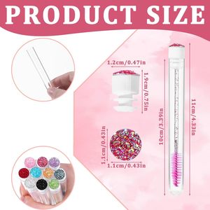 Sikat pembersih bulu mata nilon Label pribadi dengan tongkat tabung maskara wadah tabung sikat pembersih bulu mata - Product Image 4