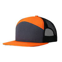 Casquette de baseball Richardson Truck Mesh unisexe, à visière plate, sept panneaux, avec logo brodé 3D, légère, pour le marché international