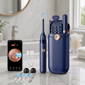 <span class=keywords><strong>Otoscope</strong></span> sans fil avec caméra HD, logo personnalisé OEM ODM, kit <span class=keywords><strong>professionnel</strong></span> de nettoyage visuel des oreilles pour la maison et les voyages - Product Image 1