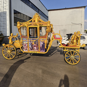 Carruaje de Caballos Personalizado para Bodas, Vagoneta Turística, Carruaje Real Eléctrico de Caballos en Venta - Product Image 4