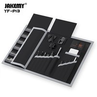 Kit d'outils de réparation de précision JAKEMY YF-P13 201-en-1 avec tournevis, pinces, spatules et tige flexible pour téléphone