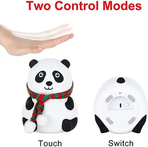 Lampe LED de chevet en Silicone thème dessin animé, couleur changeante, animaux, Panda