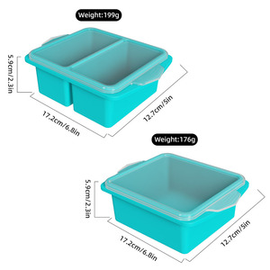 <span class=keywords><strong>Bac</strong></span> à glaçons en silicone anti-fuite, <span class=keywords><strong>pratique</strong></span>, pour congélation alimentaire, idéal pour la congélation de portions de soupe et la préparation de glaçons soupés - Product Image 2