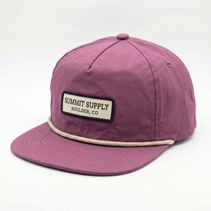 Casquettes Snapback personnalisées OEM avec logo tissé, casquettes à 5 panneaux, casquettes en nylon non structurées - Product Image 3