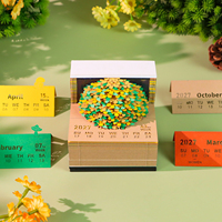 Bloc-notes 3D en forme d'olivier, calendrier hebdomadaire, arbre de vie coloré, bloc-notes en papier, décoration de bureau, papeterie, cadeau d'anniversaire de luxe