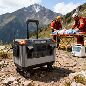 Station d'alimentation portable 3000W 2688Wh LiFePO4 UPS IP54 Alimentation de secours Camping Extérieur Allemagne Stock Vente en gros - Product Image 2