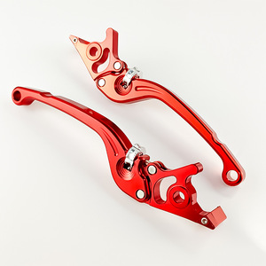 Leviers de frein de moto Qiangye rouges CNC, réglage universel, pour modification de moto - Product Image 3