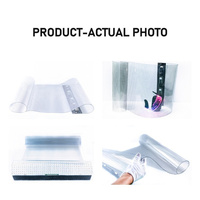 Pantalla LED Transparente Flexible P6 de 3 mm, Ultrafina y Cortable, para Publicidad Comercial en Paredes de Vidrio