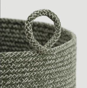 <span class=keywords><strong>Cesto</strong></span> Portabiancheria in Corda di Cotone Puro, <span class=keywords><strong>Design</strong></span> Moderno ed Elegante, Organizzatore per Vestiti Sporchi e Pigiami - Product Image 2