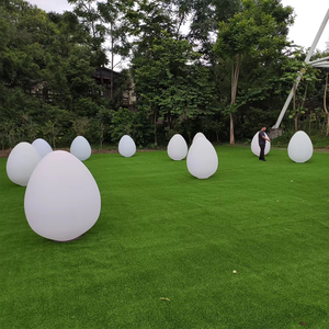 Landscape Lighting Outdoor Plastic PE White Big <strong>Egg</strong> Shaped Led <strong>Light</strong> Remote Control Rgb Color Changing Solar <strong>Egg</strong> <strong>Light</strong> - Product Image 3