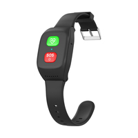 Montre connectée senior avec GPS, SOS, détection de chute, vibration, moniteur de santé pour la sécurité des personnes âgées et la vie autonome