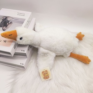 Peluche de Ganso Blanco Grande y Famoso en Internet, Juguete de Peluche de Algodón PP, Almohada para Dormir para Niños, Abrazable y Plano, para Todas las Edades - Product Image 1