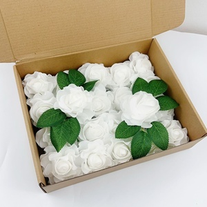 <span class=keywords><strong>Bouquet</strong></span> <span class=keywords><strong>de</strong></span> roses artificielles transfrontalières pour table d'intérieur, décoration <span class=keywords><strong>de</strong></span> mariage à tenir en main, modèle 0051 - Product Image 3
