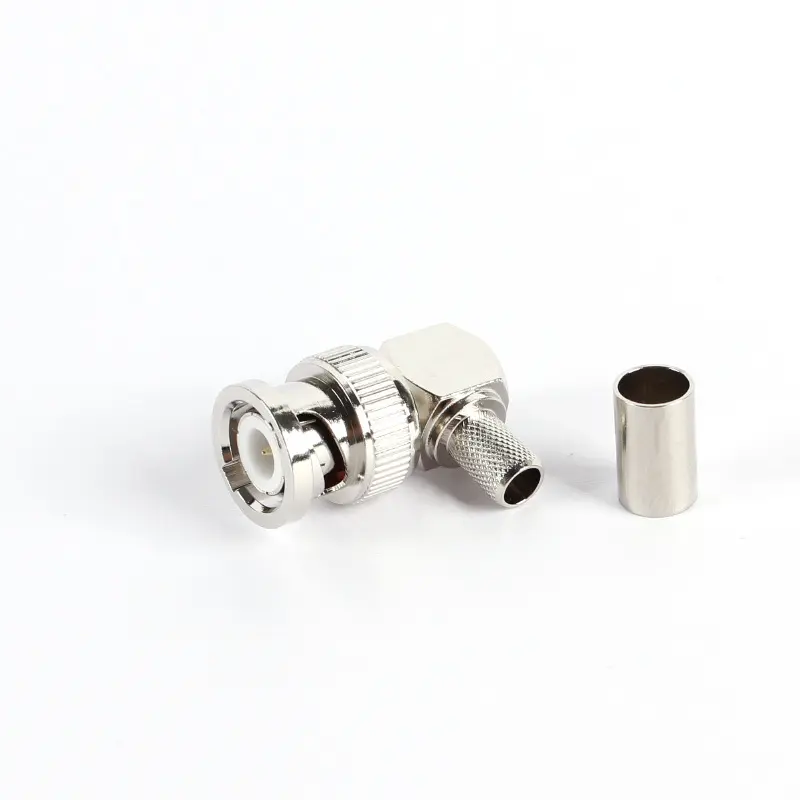 Hoge Kwaliteit Rechte Hoek Bnc Crimp Plug Q9 Connector Voor Rg316