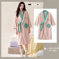 Peignoir, Peignoir Confortable pour la Maison, Peignoir Absorbant l'Eau et à Séchage Rapide pour Femmes, Idéal pour les Dortoirs Étudiants