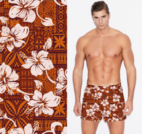 Tissu imprimé par sublimation court de surf recyclé UV 50 Board pour vêtements de sport, lingerie, maillots de bain pour filles
