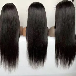 13x4 HD şeffaf dantel ön İnsan saç peruk tutkalsız brezilyalı 30 32 36 38 40 inç düz sırma ön peruk kadınlar için