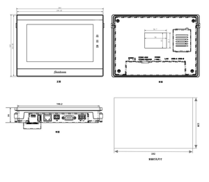 หน้าจอ HMI คุณภาพสูงสำหรับอุตสาหกรรม รุ่น <span class=keywords><strong>Samkoon</strong></span> SK-070QE-G จอสัมผัสขนาด 7 นิ้ว - Product Image 2