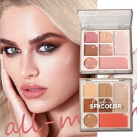 Palette de 7 Couleurs de Fards à Paupières Scintillants Satinés, Minéraux Nacrés, Haute Pigmentation, Sans Cruauté Animale, Marque Privée, Vente en Gros Premium