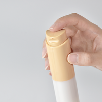 Flacon pompe sans air en plastique personnalisé de luxe rechargeable de 15 ml pour crème de soin de la peau, lotion cosmétique, sérum, par KINPACK