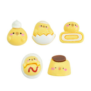 Kawaii Jaune <span class=keywords><strong>Poussin</strong></span> Dessin Animé Résine Flatback Cabochon Pour DIY Scrapbooking Accessoires Épingle À Cheveux Ornement Mince Décoration - Product Image 1