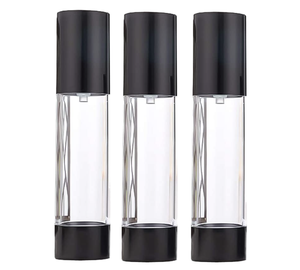 Fabricant 80ml/100ml/120ml Bouteille ronde de pulvérisateur à <span class=keywords><strong>pompe</strong></span> sans air revêtue d'aluminium Contenants de bouteille de lotion pour soins de la peau à <span class=keywords><strong>pompe</strong></span> sans air - Product Image 2