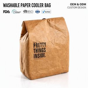 Bolsa Térmica de Papel Lavable, Plegable, Aislada, Ecológica, para Llevar Comida, con Logotipo Personalizado - Product Image 1